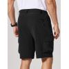 image:imageCOOFANDY Mens Casual Shorts 9 Lightweight Cargo Shorts for Golf Hiking Work Fishing with 5 PocketsBlack