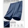 image:imageCOOFANDY Mens Casual Shorts 9 Lightweight Cargo Shorts for Golf Hiking Work Fishing with 5 PocketsBlue