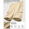 image:imageCOOFANDY Mens Casual Shorts 9 Lightweight Cargo Shorts for Golf Hiking Work Fishing with 5 PocketsButter Yellow