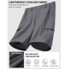 image:imageCOOFANDY Mens Casual Shorts 9 Lightweight Cargo Shorts for Golf Hiking Work Fishing with 5 PocketsDark Gray