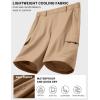 image:imageCOOFANDY Mens Casual Shorts 9 Lightweight Cargo Shorts for Golf Hiking Work Fishing with 5 PocketsKhaki