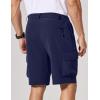 image:imageCOOFANDY Mens Casual Shorts 9 Lightweight Cargo Shorts for Golf Hiking Work Fishing with 5 PocketsNavy Blue