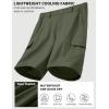 image:imageCOOFANDY Mens Casual Shorts 9 Lightweight Cargo Shorts for Golf Hiking Work Fishing with 5 PocketsOlive Green
