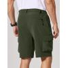 image:imageCOOFANDY Mens Casual Shorts 9 Lightweight Cargo Shorts for Golf Hiking Work Fishing with 5 PocketsOlive Green