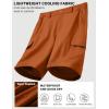 image:imageCOOFANDY Mens Casual Shorts 9 Lightweight Cargo Shorts for Golf Hiking Work Fishing with 5 PocketsOrange