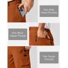 image:imageCOOFANDY Mens Casual Shorts 9 Lightweight Cargo Shorts for Golf Hiking Work Fishing with 5 PocketsOrange