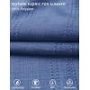 image:imageCOOFANDY Mens Casual Shorts 9 Summer Beach Shorts Drawstring Elastic Waist Shorts with PocketsBlue