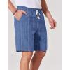 image:imageCOOFANDY Mens Casual Shorts 9 Summer Beach Shorts Drawstring Elastic Waist Shorts with PocketsBlue