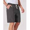 image:imageCOOFANDY Mens Casual Shorts 9 Summer Beach Shorts Drawstring Elastic Waist Shorts with PocketsDark Gray