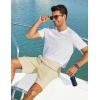 image:imageCOOFANDY Mens Casual Shorts 9 Summer Beach Shorts Drawstring Elastic Waist Shorts with PocketsKhaki