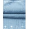 image:imageCOOFANDY Mens Casual Shorts 9 Summer Beach Shorts Drawstring Elastic Waist Shorts with PocketsLight Blue