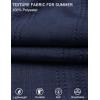 image:imageCOOFANDY Mens Casual Shorts 9 Summer Beach Shorts Drawstring Elastic Waist Shorts with PocketsNavy Blue