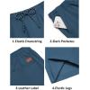 image:imageCOOFANDY Mens Casual Shorts Cotton Drawstring 9 inch Chino Shorts Stretch Elastic Waist Summer Beach Golf ShortsBlue