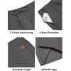 image:imageCOOFANDY Mens Casual Shorts Cotton Drawstring 9 inch Chino Shorts Stretch Elastic Waist Summer Beach Golf ShortsDark Grey
