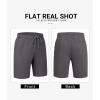 image:imageCOOFANDY Mens Casual Shorts Cotton Drawstring 9 inch Chino Shorts Stretch Elastic Waist Summer Beach Golf ShortsDark Grey