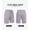 image:imageCOOFANDY Mens Casual Shorts Cotton Drawstring 9 inch Chino Shorts Stretch Elastic Waist Summer Beach Golf ShortsLight Grey