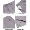 image:imageCOOFANDY Mens Casual Shorts Cotton Drawstring 9 inch Chino Shorts Stretch Elastic Waist Summer Beach Golf ShortsLight Grey