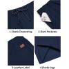 image:imageCOOFANDY Mens Casual Shorts Cotton Drawstring 9 inch Chino Shorts Stretch Elastic Waist Summer Beach Golf ShortsNavy Blue