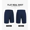 image:imageCOOFANDY Mens Casual Shorts Cotton Drawstring 9 inch Chino Shorts Stretch Elastic Waist Summer Beach Golf ShortsNavy Blue
