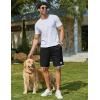 image:imageCOOFANDY Mens Casual Shorts Cotton Drawstring 9 inch Waffle Shorts Stretch Elastic Waist Summer Beach Lounge Sweat ShortsAblack