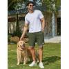 image:imageCOOFANDY Mens Casual Shorts Cotton Drawstring 9 inch Waffle Shorts Stretch Elastic Waist Summer Beach Lounge Sweat ShortsArmy Green