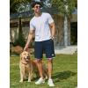image:imageCOOFANDY Mens Casual Shorts Cotton Drawstring 9 inch Waffle Shorts Stretch Elastic Waist Summer Beach Lounge Sweat ShortsDark Blue
