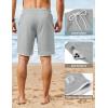 image:imageCOOFANDY Mens Casual Shorts Cotton Drawstring 9 inch Waffle Shorts Stretch Elastic Waist Summer Beach Lounge Sweat ShortsLight Grey