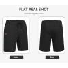 image:imageCOOFANDY Mens Casual Shorts Cotton Drawstring Elastic Waist Lightweight Summer Beach Shorts with PocketsAblack