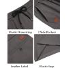 image:imageCOOFANDY Mens Casual Shorts Cotton Drawstring Elastic Waist Lightweight Summer Beach Shorts with PocketsDark Grey