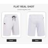 image:imageCOOFANDY Mens Casual Shorts Cotton Drawstring Elastic Waist Lightweight Summer Beach Shorts with PocketsWhite
