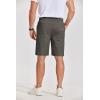 image:imageCOOFANDY Mens Casual Shorts Cotton Elastic Waist Drawstring Shorts Lightweight Summer Beach ShortsAdark Grey