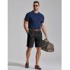 image:imageCOOFANDY Mens Casual Shorts Pleated Front 9 Linen Textured Dress ShortsBlack