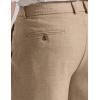image:imageCOOFANDY Mens Casual Shorts Pleated Front 9 Linen Textured Dress ShortsKhaki