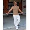 image:imageCOOFANDY Mens Casual Tank Tops 2 Pack Waffle Knit Sleeveless Shirt Breathable Tank Shirts Summer Muscle TeeKhaki