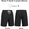 image:imageCOOFANDY Mens Cotton Chino Shorts 9 Inch Casual Shorts Elastic Waist Drawstring Summer Beach Shorts with PocketsBlack