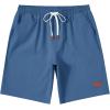image:imageCOOFANDY Mens Cotton Chino Shorts 9 Inch Casual Shorts Elastic Waist Drawstring Summer Beach Shorts with PocketsBlue