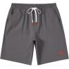 image:imageCOOFANDY Mens Cotton Chino Shorts 9 Inch Casual Shorts Elastic Waist Drawstring Summer Beach Shorts with PocketsDark Gray