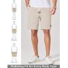 image:imageCOOFANDY Mens Cotton Chino Shorts 9 Inch Casual Shorts Elastic Waist Drawstring Summer Beach Shorts with PocketsLight Khaki