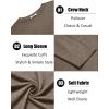 image:imageCOOFANDY Mens Crew Neck TShirt Long Sleeve Casual Pullover Tees Soft Stretch Basic Tee ShirtsBrown