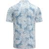 image:imageCOOFANDY Mens Golf Polo Shirts Short Sleeve Quick Dry Performance Moisture Wicking Golf Shirts Casual Print Collared ShirtBlue White Leaf