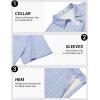 image:imageCOOFANDY Mens Golf Polo Shirts Short Sleeve Quick Dry Performance Moisture Wicking Golf Shirts Casual Print Collared ShirtLight Blue Square