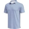 image:imageCOOFANDY Mens Golf Polo Shirts Short Sleeve Quick Dry Performance Moisture Wicking Golf Shirts Casual Print Collared ShirtLight Blue Square