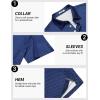 image:imageCOOFANDY Mens Golf Polo Shirts Short Sleeve Quick Dry Performance Moisture Wicking Golf Shirts Casual Print Collared ShirtNavy Blue Cross