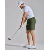 image:imageCOOFANDY Mens Golf Shorts 7 Inseam Lightweight Quick Dry Shorts Elastic Waistband with 3 Pockets UPF50Army Green