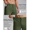 image:imageCOOFANDY Mens Golf Shorts 7 Inseam Lightweight Quick Dry Shorts Elastic Waistband with 3 Pockets UPF50Army Green