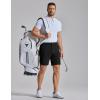 image:imageCOOFANDY Mens Golf Shorts 7 Inseam Lightweight Quick Dry Shorts Elastic Waistband with 3 Pockets UPF50Black