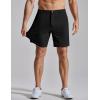 image:imageCOOFANDY Mens Golf Shorts 7 Inseam Lightweight Quick Dry Shorts Elastic Waistband with 3 Pockets UPF50Black