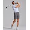 image:imageCOOFANDY Mens Golf Shorts 7 Inseam Lightweight Quick Dry Shorts Elastic Waistband with 3 Pockets UPF50Dark Grey