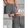 image:imageCOOFANDY Mens Golf Shorts 7 Inseam Lightweight Quick Dry Shorts Elastic Waistband with 3 Pockets UPF50Dark Grey