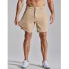 image:imageCOOFANDY Mens Golf Shorts 7 Inseam Lightweight Quick Dry Shorts Elastic Waistband with 3 Pockets UPF50Khaki